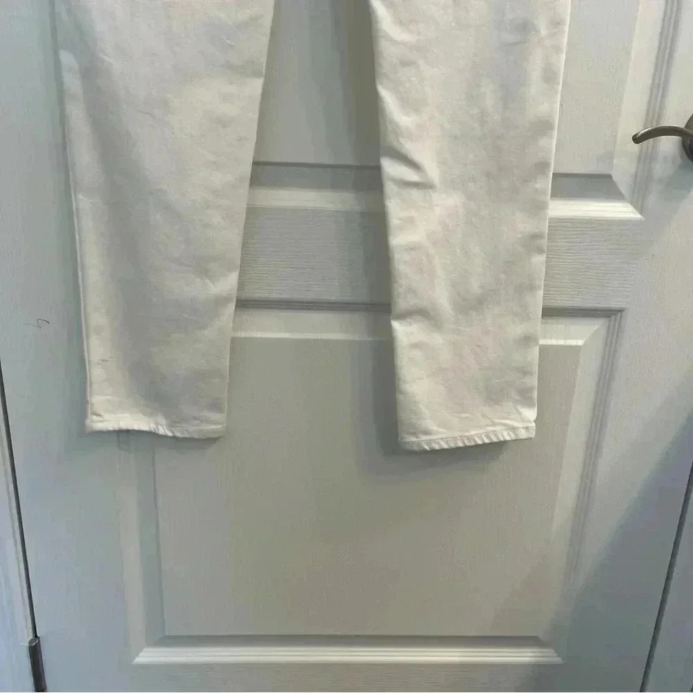 White Straight Leg Denim Jeans - Picture 7 of 12